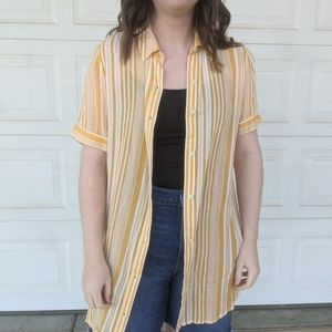 Striped button up